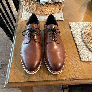 Tan leather Cole Haan Grand lace up shoe